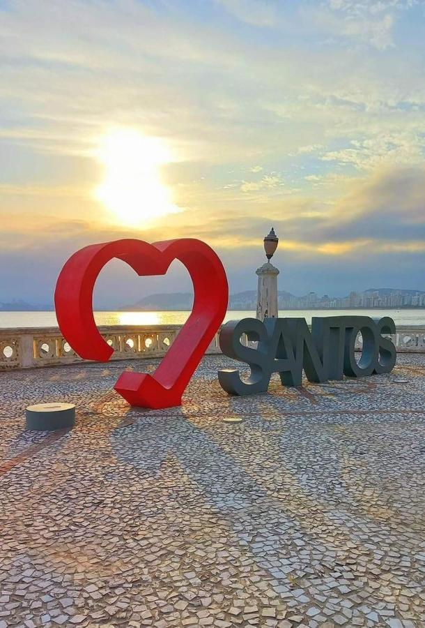 Sala Living Em Predio Familiar Na Av Da Praia Santos  Exterior photo